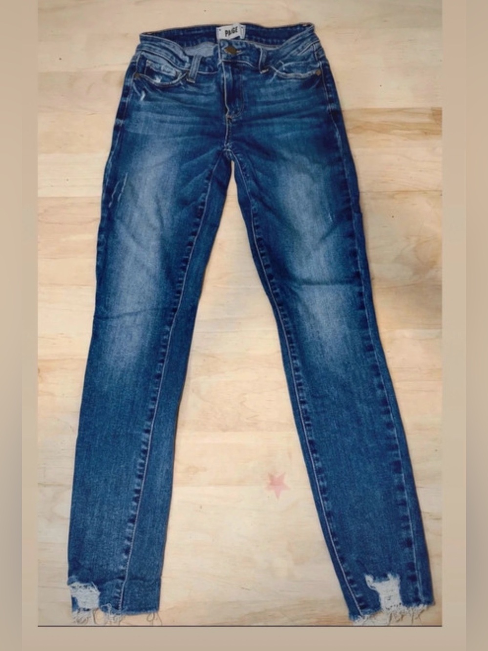 Paige Denim Classic Women's Dark Blue Skinny Jeans 25